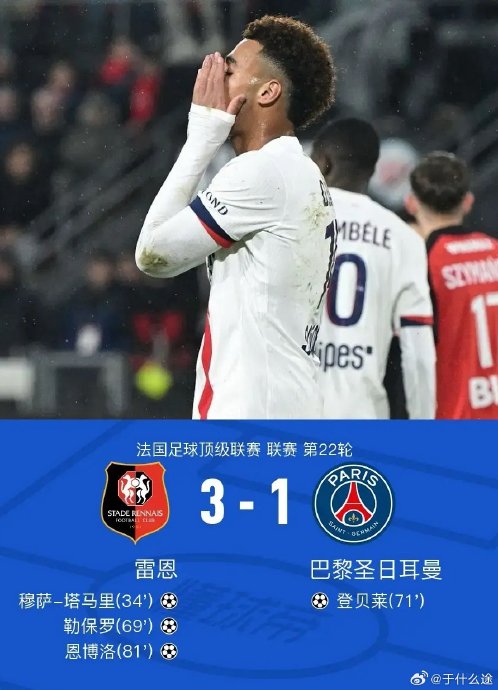 雷恩爆冷击败巴黎圣日耳曼后，法甲积分榜的争冠形势发生了哪些变化？