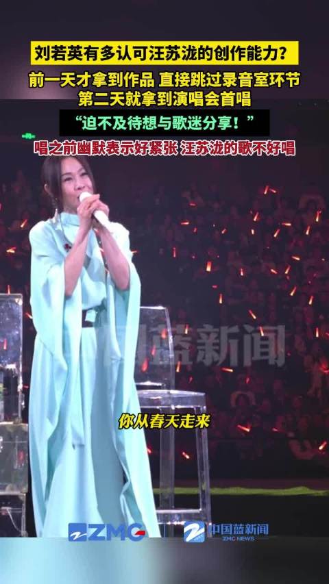 刘若英有多认可汪苏泷