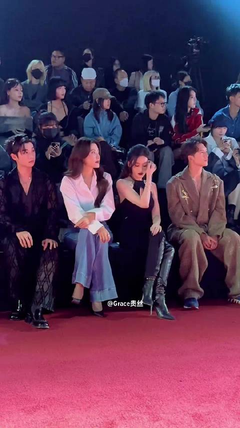 高卿尘 曾黎 關智斌 张天爱 上海时装周同框