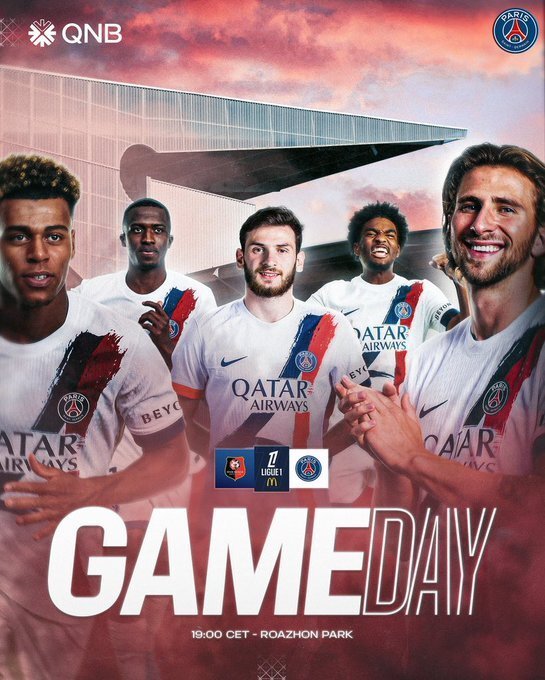 剑南春首发-雷恩vs巴黎：登贝莱、维蒂尼亚、杜埃出战