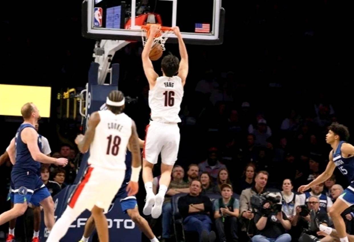 杨瀚森NBA总得分超越河升镇！72分里程碑背后藏着多少汗水？