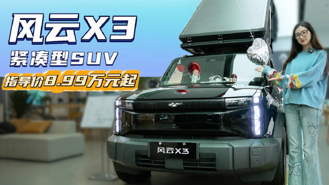 圆润的方盒子造型 十万级纯电紧凑型SUV 风云X3哪款配置更划算？