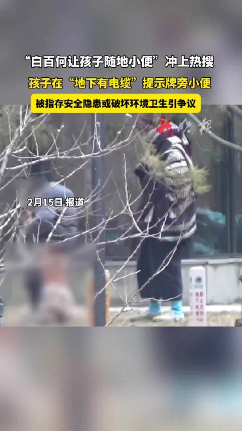 白百何被指纵容孩子在电缆旁小便