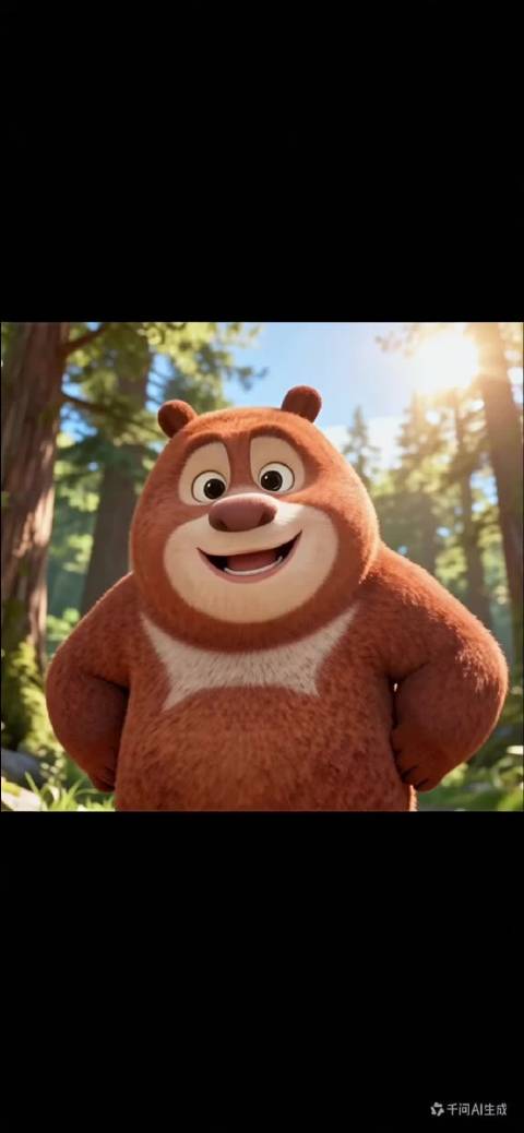 熊大挑战短道速滑为中国冬奥队加油