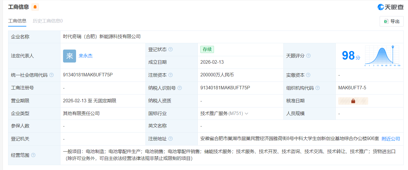 图源：天眼查App