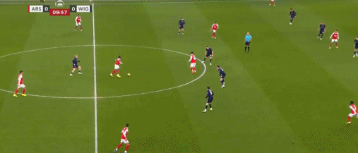 半场：阿森纳4-0维冈竞技，热苏斯破门+造乌龙，埃泽两传