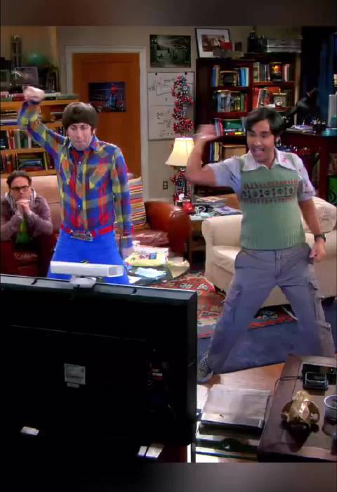 莱纳德：你们在舞厅跳舞，就是现在这副样