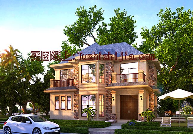 2026新款二层别墅房屋设计图,带外观图片