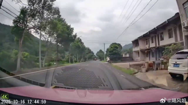 货车行驶为避让逆行电瓶车，不慎撞进路边房屋里肇事者还偷笑着！