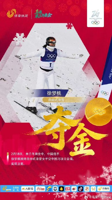 惠英红“中国红会赢”燃爆网络，见证苏翊鸣徐梦桃米兰单日双金！
