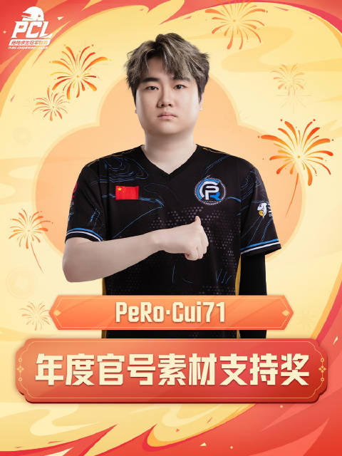 thisCui71与另一得主同获年度官号素材支持奖