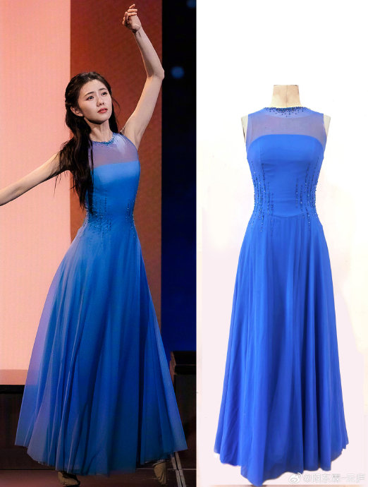 刘浩存为《梦底》准备的蓝紫色纱裙有何设计巧思和特殊含义？