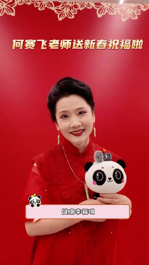 何赛飞老师的祝福好温柔～新岁愿阖家安康，马到功成，不负韶华！