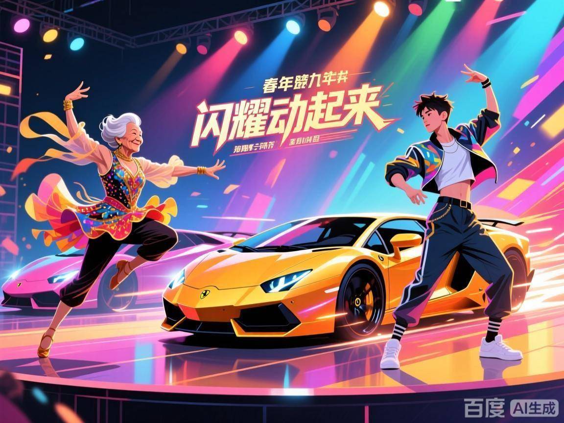 六十岁依旧贴地飞行,二十九岁锋芒毕露!春晚《闪耀动起来》为何让“法拉利遇兰博基尼”刷屏全网?