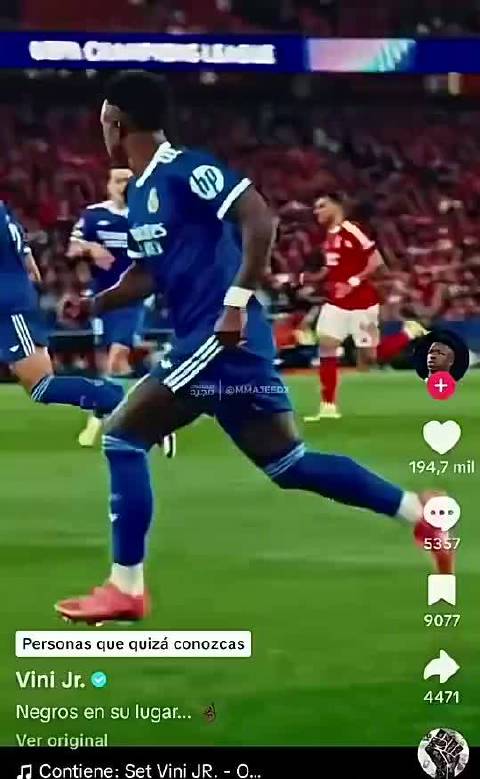 维尼修斯更新TikTok：黑人就该待在他们该待的地方