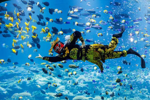 园区推出“水下川剧变脸”。受访者供图