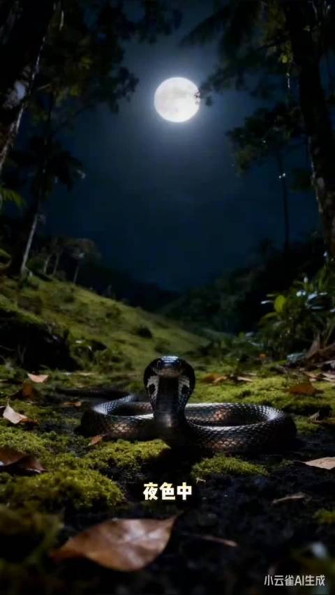 眼镜蛇剧毒威慑力拉满，标志性颈部皮褶辨识度高