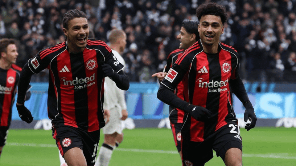 法兰克福本赛季德甲共打进44球，只比拜仁、多特和霍村少