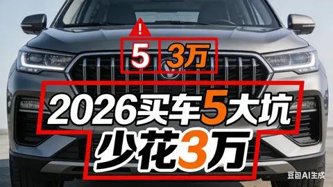 2026买车避坑指南：5大坑少花几万