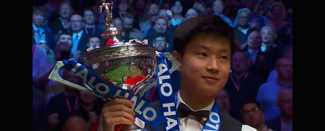 赵心童夺冠狂赚15万英镑,排名飙升世界第5,职业奖金突破215万英镑