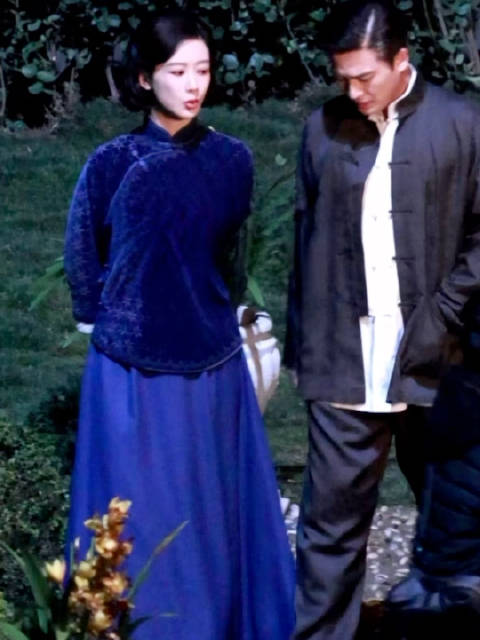 杨紫新剧蓝紫色造型曝光，与欧豪搭档宅斗戏