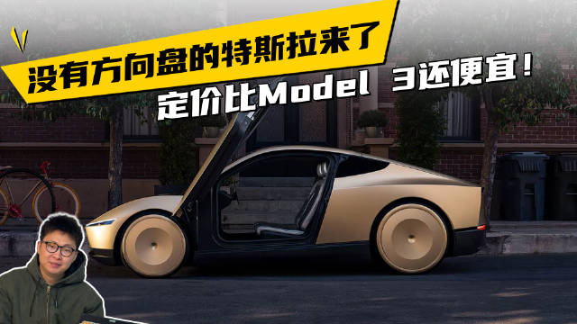 没有方向盘的特斯拉来了，定价比Model 3还便宜！