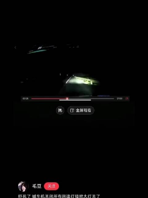 车主误触大灯开关致撞车，车评人建议长按远光提升能见度