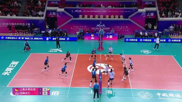 俄罗斯重炮沃隆科娃发球轮强势，助上海队建立优势