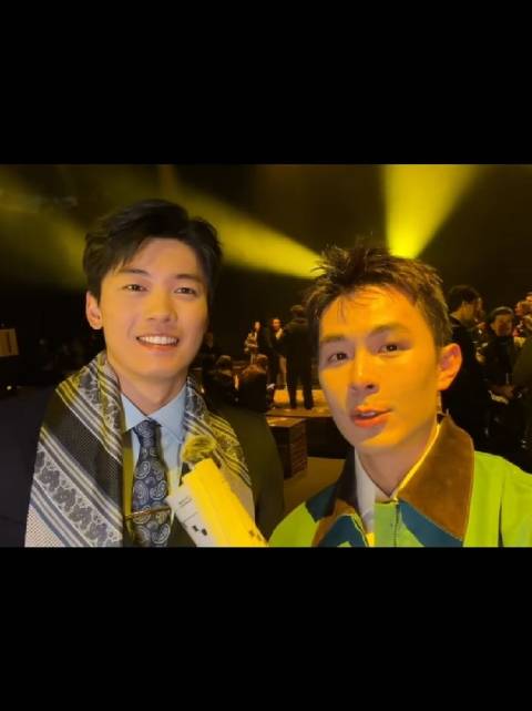 汪顺亮相BOSS米兰时装周，透露春节保持体重