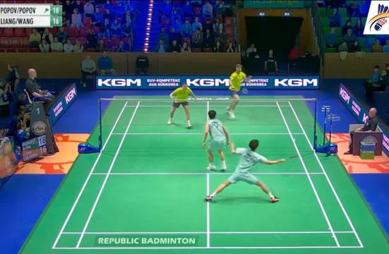 梁伟铿王昶逆转波波夫兄弟晋级德国赛八强