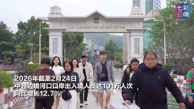 2026年河口口岸出入境人数在云南省率先破百万