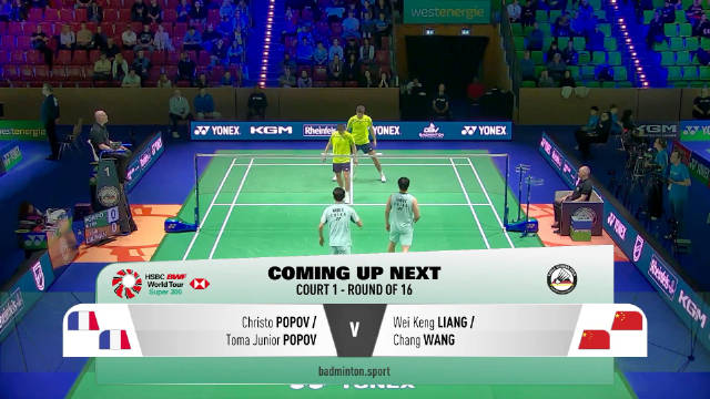 王昶梁伟铿逆转法国组合晋级德国公开赛八强