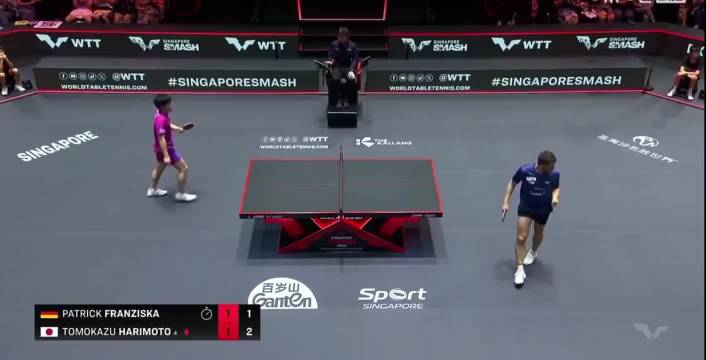 张本智和2比3惜败弗朗西斯卡,关键局激战落败