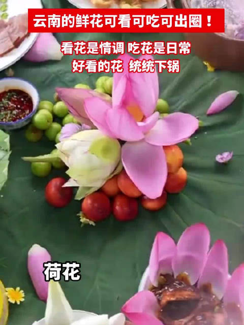 在云南，看花是情调，吃花是日常，好看的花统统下锅！