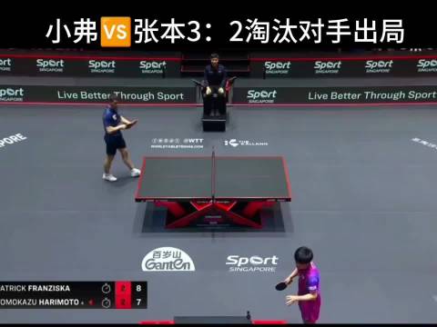 张本智和无缘八强爆冷出局，弗朗西斯卡今晚也是享受了一场主场待遇啊