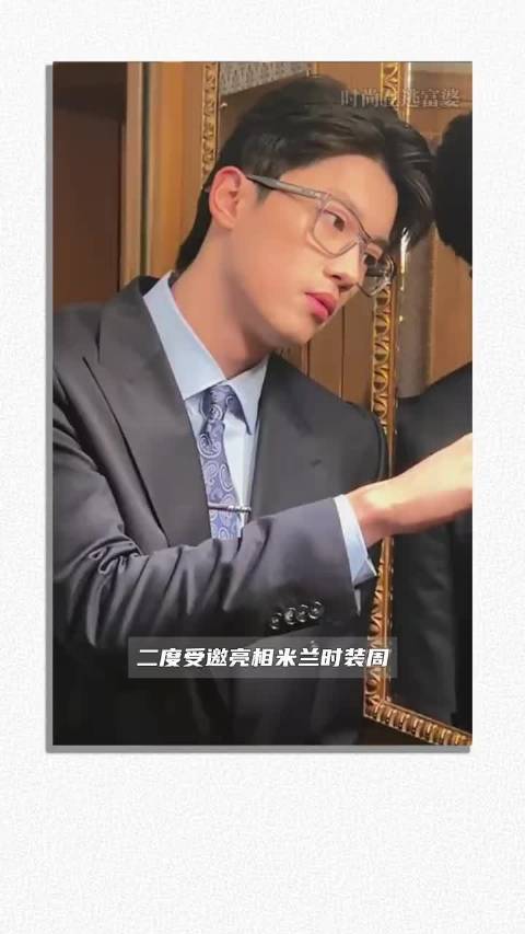 汪顺亮相米兰时装周展现中国运动员风采