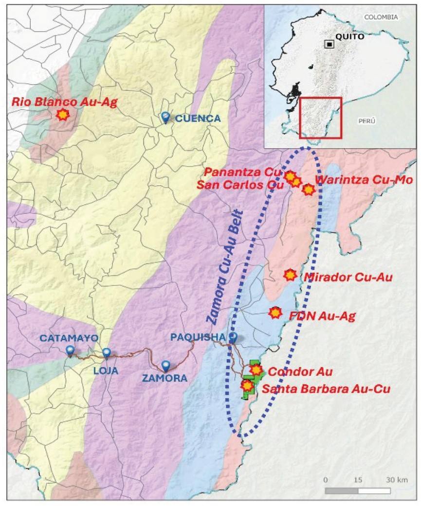 南美锡业收购厄瓜多尔Santa Barbara金铜矿，同步启动1600万加元融资
