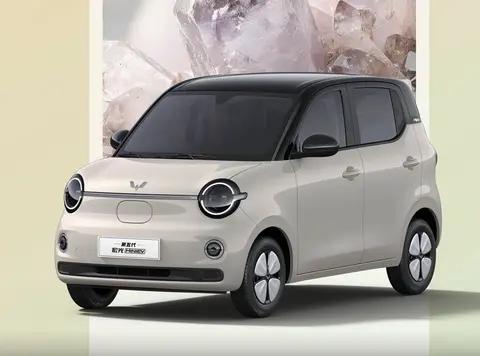 第五代五菱宏光MINIEV官图发布，外观升级，三款复古车色可选