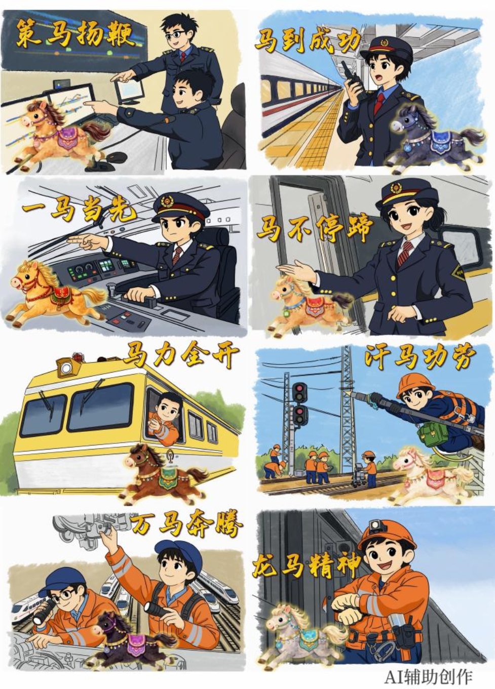 【春运暖评】漫评|“铁马”奔腾护归途，坚守担当保复工