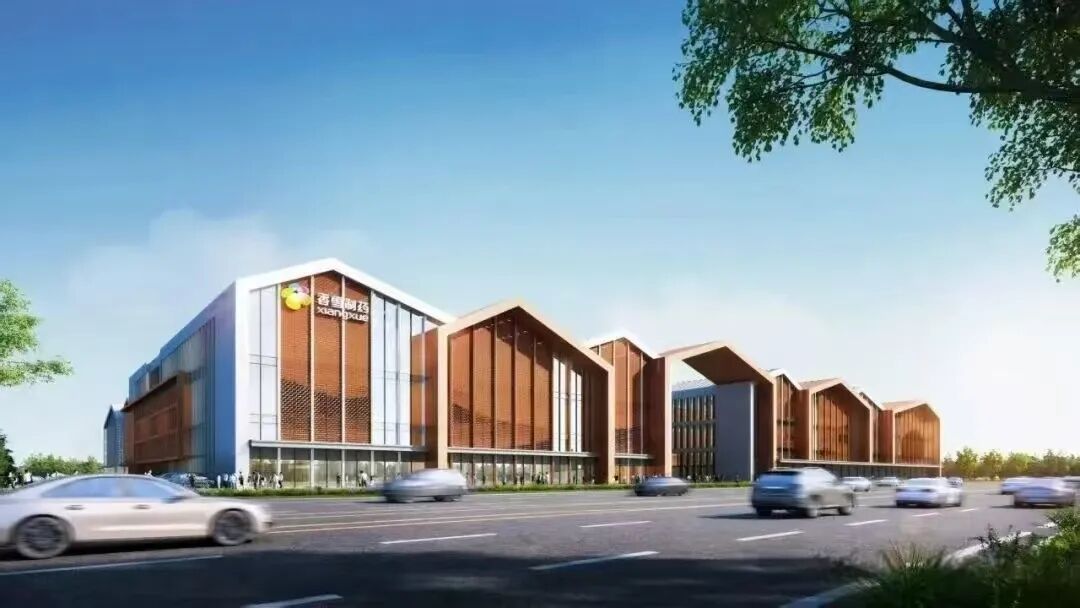 香雪制药建设项目规划效果图。