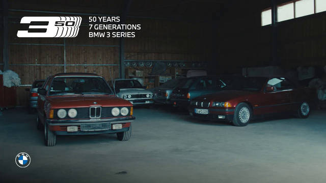 宝马3系官吹：一条视频回顾3系在过去50年来诞生的7个世代车型~ ️ BMW