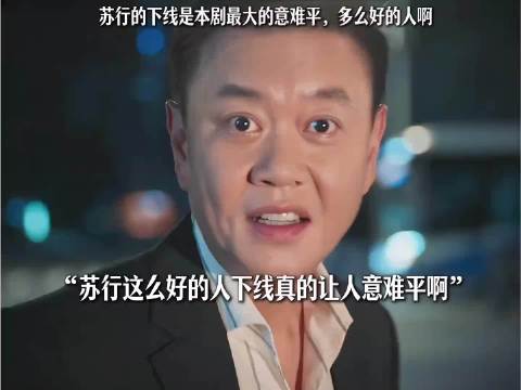 城中之城：上有天堂，下有苏行，苏行的下线是整部剧最大的意难平 ！