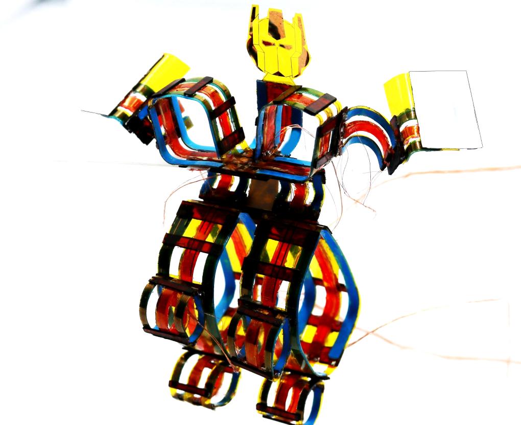 我国科学家“搭积木”搭出9厘米微型无线陆空两栖机器人