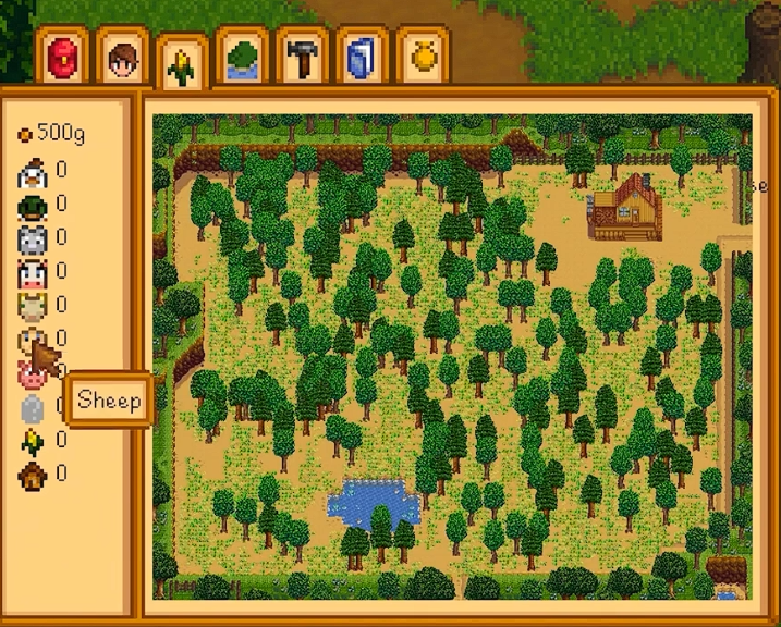 一张更具沙盒气质的早期农场地图
