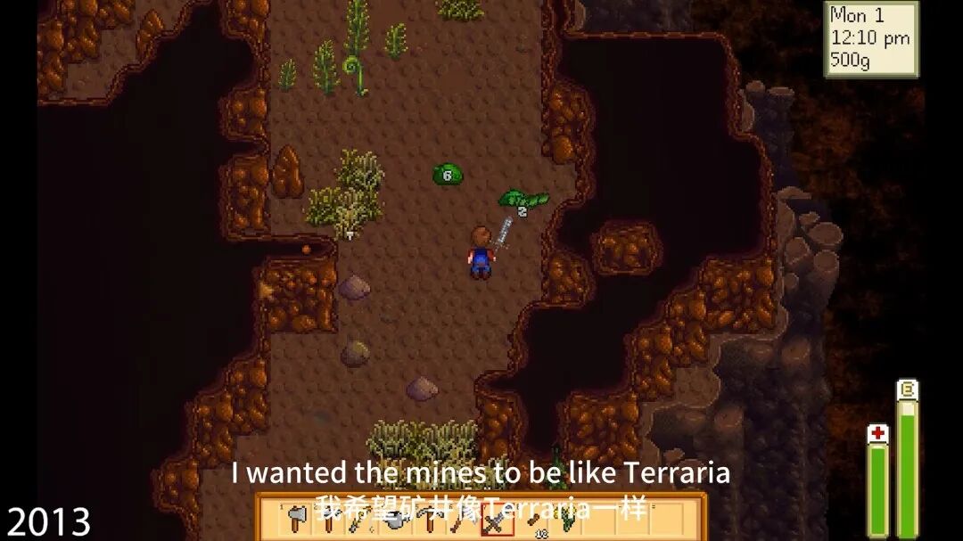 已经很难想象借鉴《泰拉瑞亚》的星露谷矿井会是怎样