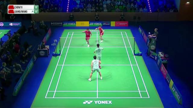 陈柏阳刘毅横扫梁伟铿王昶，挺进德国赛男双决赛