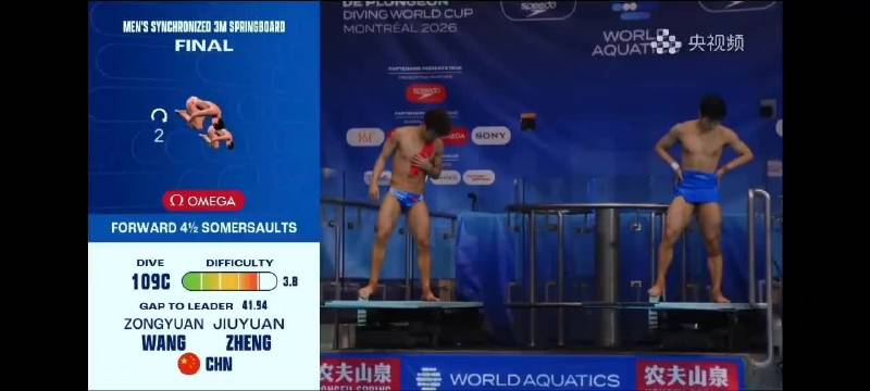 跳水世界杯蒙特利尔站中国队斩获四金