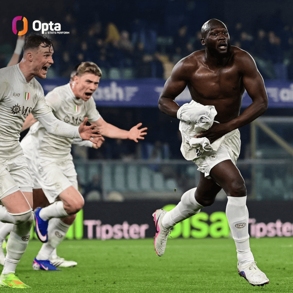 卢卡库时隔281天再进球，打破个人五大联赛职业生涯最长球荒