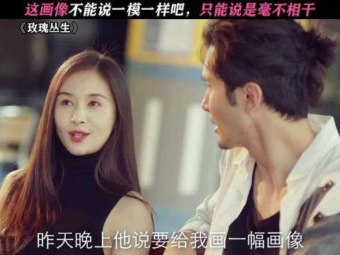 这画像不能说一模一样，只能说毫无相关， 玫瑰丛生
