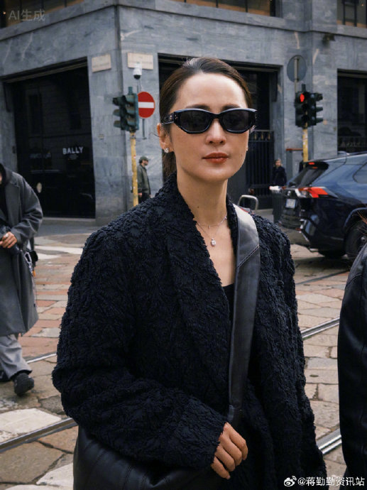 蒋勤勤米兰秀场生图惊艳全网！50岁骨相抗老被赞岁月不败美人